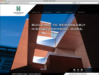 Hourigan Construction homepage
