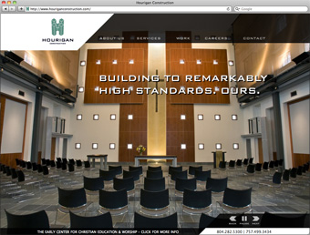 Hourigan Construction homepage
