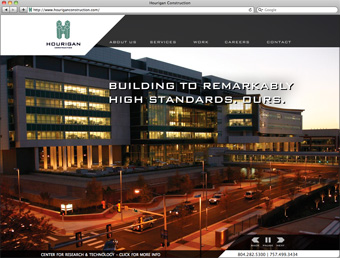 Hourigan Construction homepage