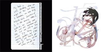 Typeface Love Affair research layout